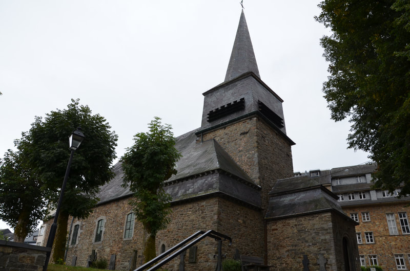 Kościół św. Idziego w Saint-Hubert. Belgia. 