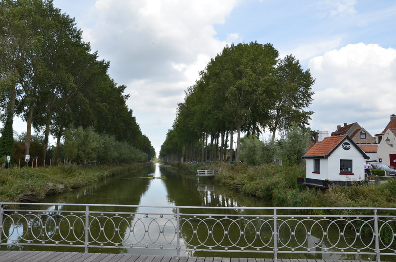 Brügge-Sluis-Kanal. Damme. Belgien. 