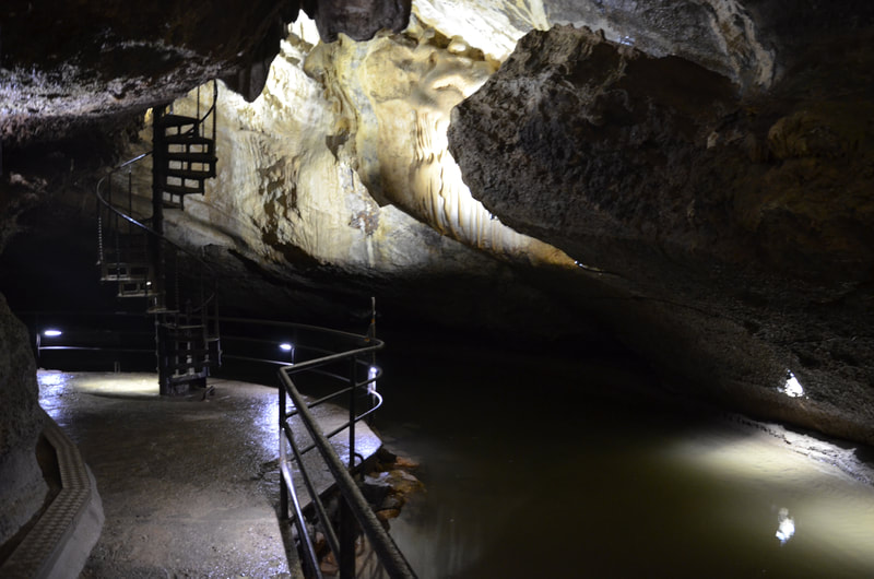 Remouchamps Höhle in Belgien. 