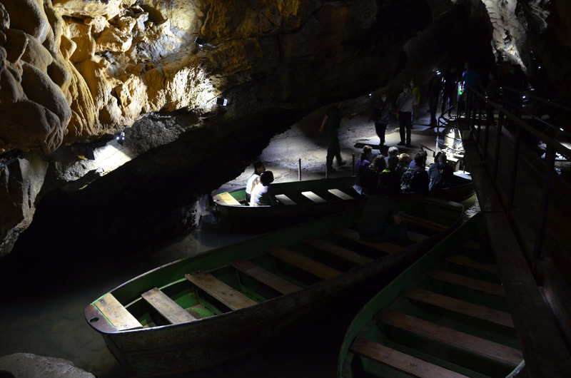 Remouchamps Höhle in Belgien. 