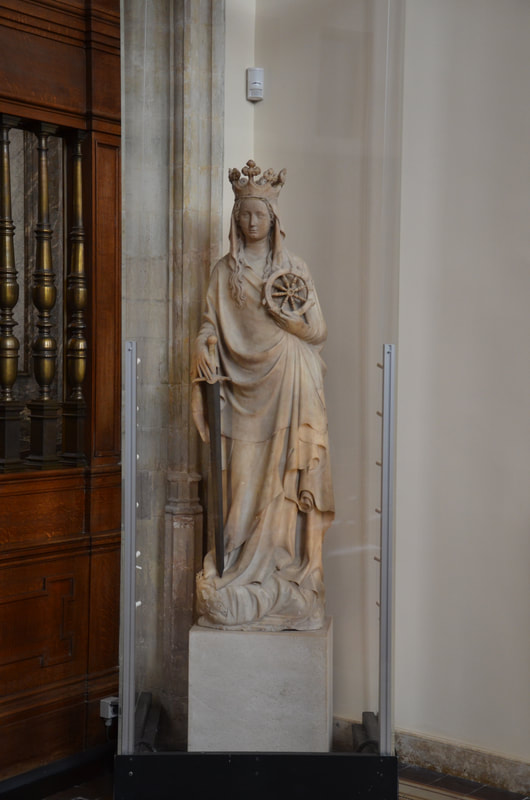 Alabastrowy posąg św. Katarzyny, fot. PM