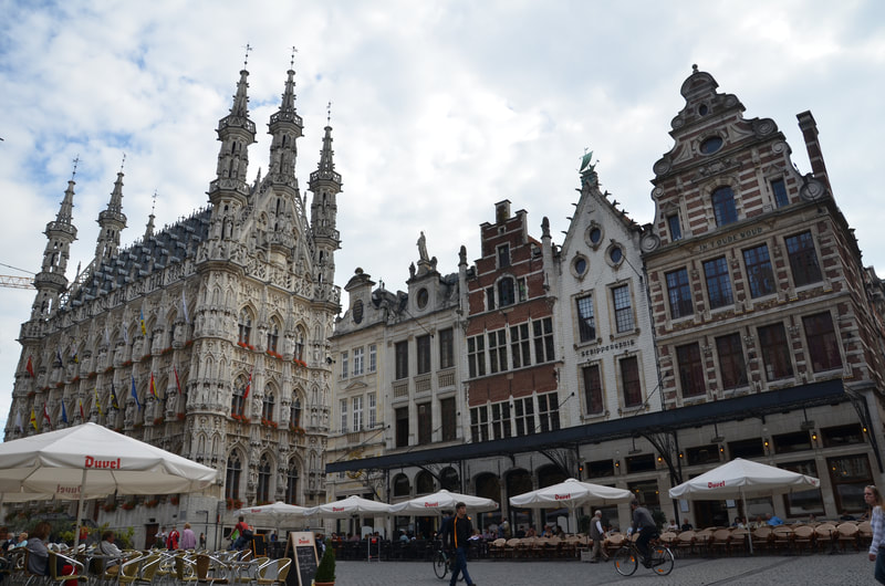 Miasto Leuven w Belgii. 