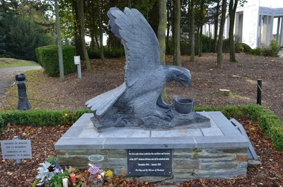 Denkmal auf dem Mardasson-Hügel in Bastogne. Belgien. 