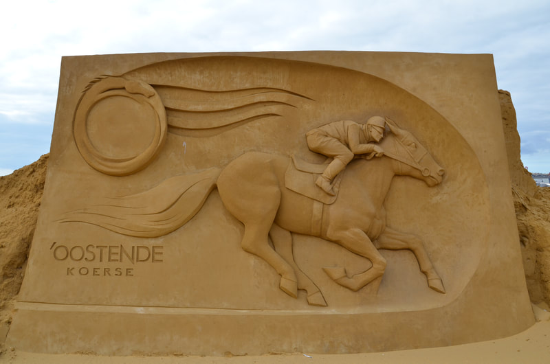 Festiwal rzeźb z piasku w Ostendzie. Belgia. 